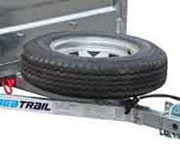 Spare wheel for trailer